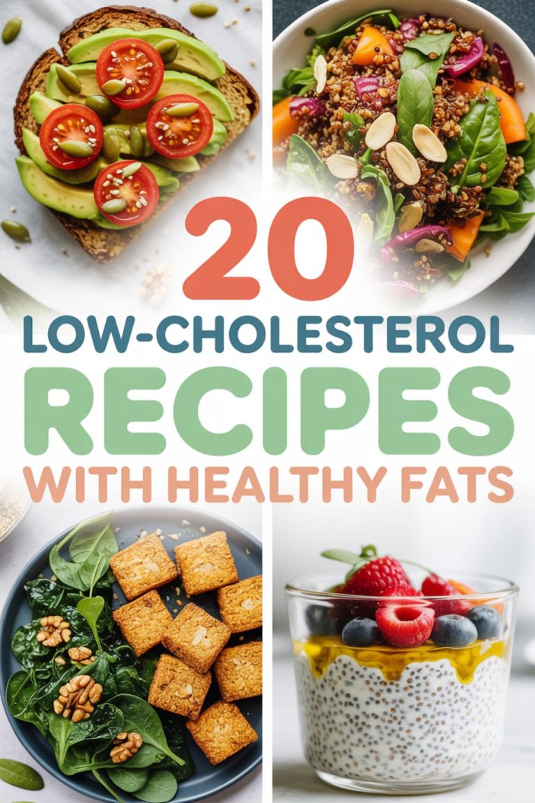 20 Low-Cholesterol Recipes with Healthy Fats