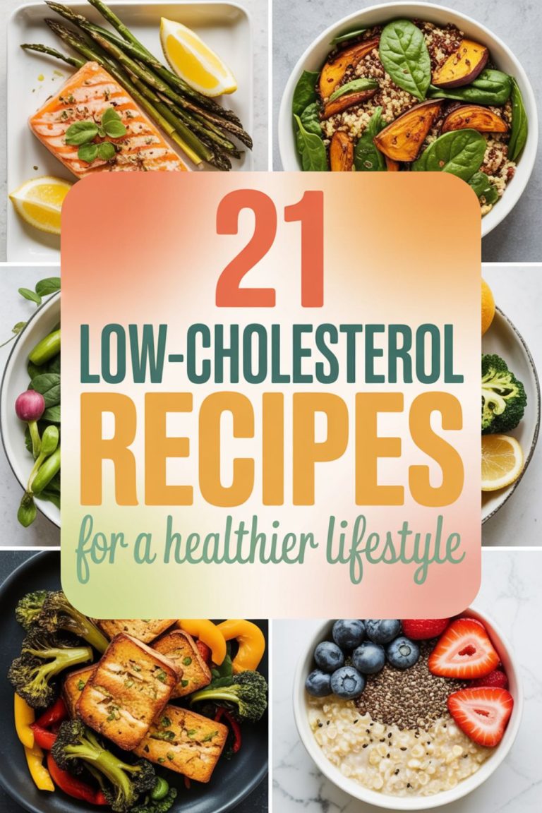 21 Low-Cholesterol Recipes for a Healthier Lifestyle