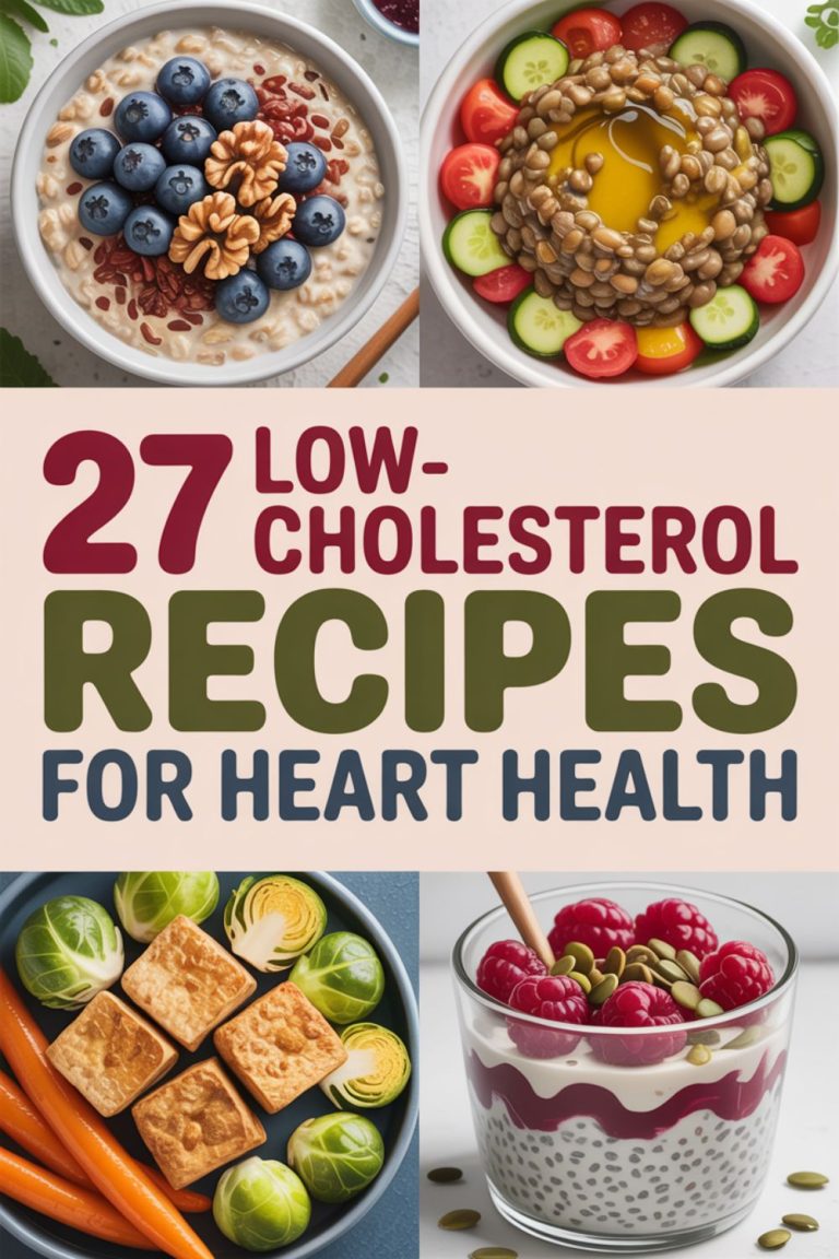 27 Low-Cholesterol Recipes That Support Heart Health