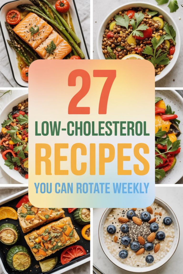 27 Low-Cholesterol Recipes You Can Rotate Weekly