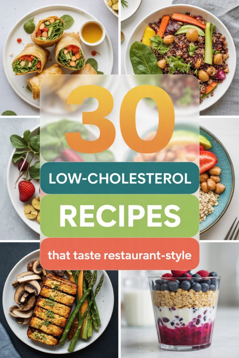 30 Low-Cholesterol Recipes That Taste Restaurant-Style