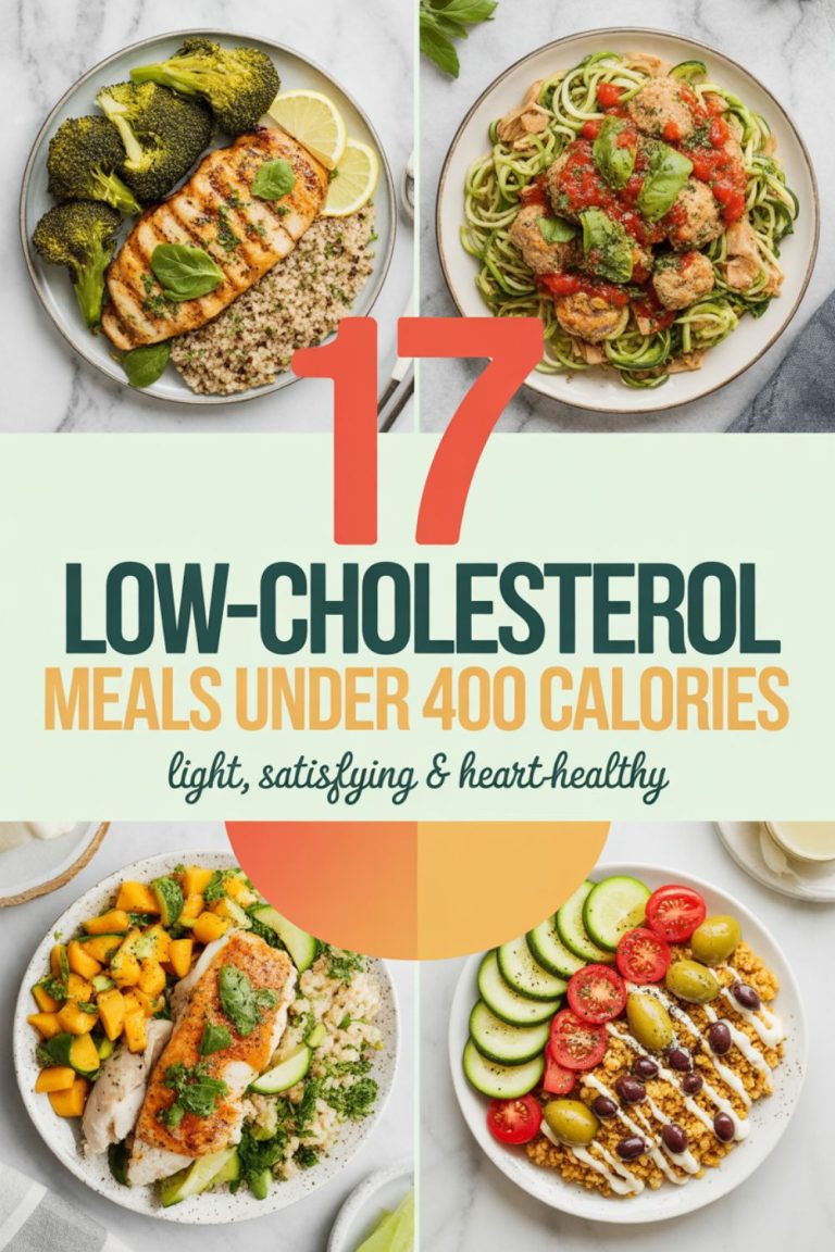 17 Low-Cholesterol Meals Under 400 Calories