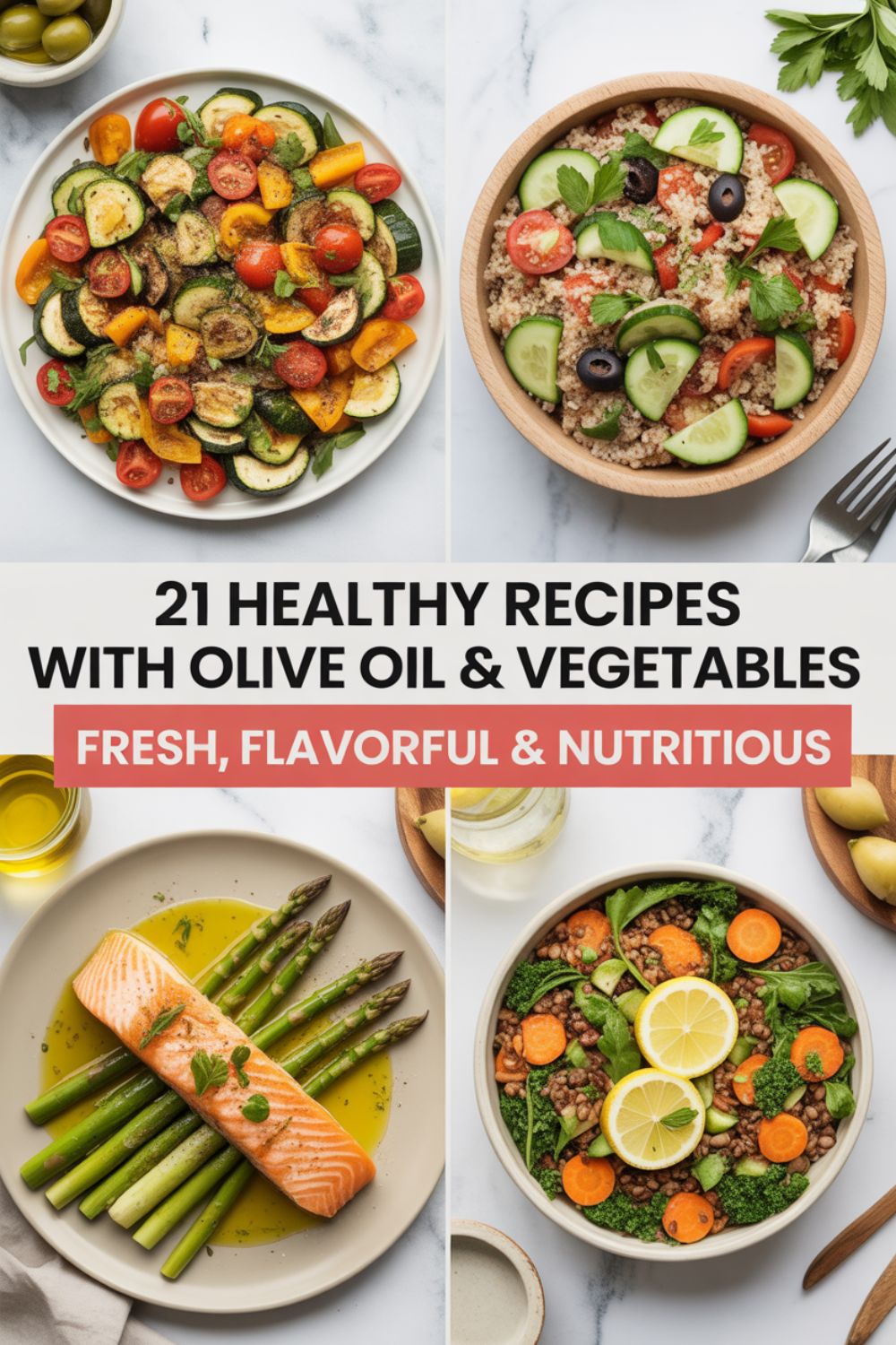 21 Healthy Recipes with Olive Oil Vegetables