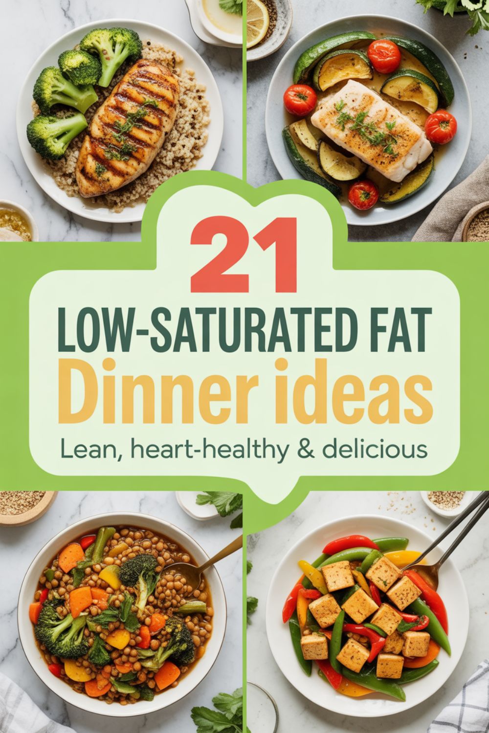 21 Low Saturated Fat Dinner Ideas