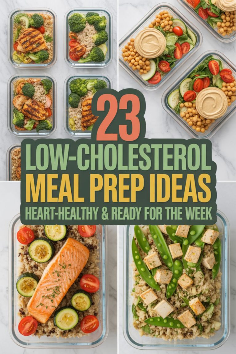 23 Low-Cholesterol Meal Prep Ideas That Actually Make Your Week Easier