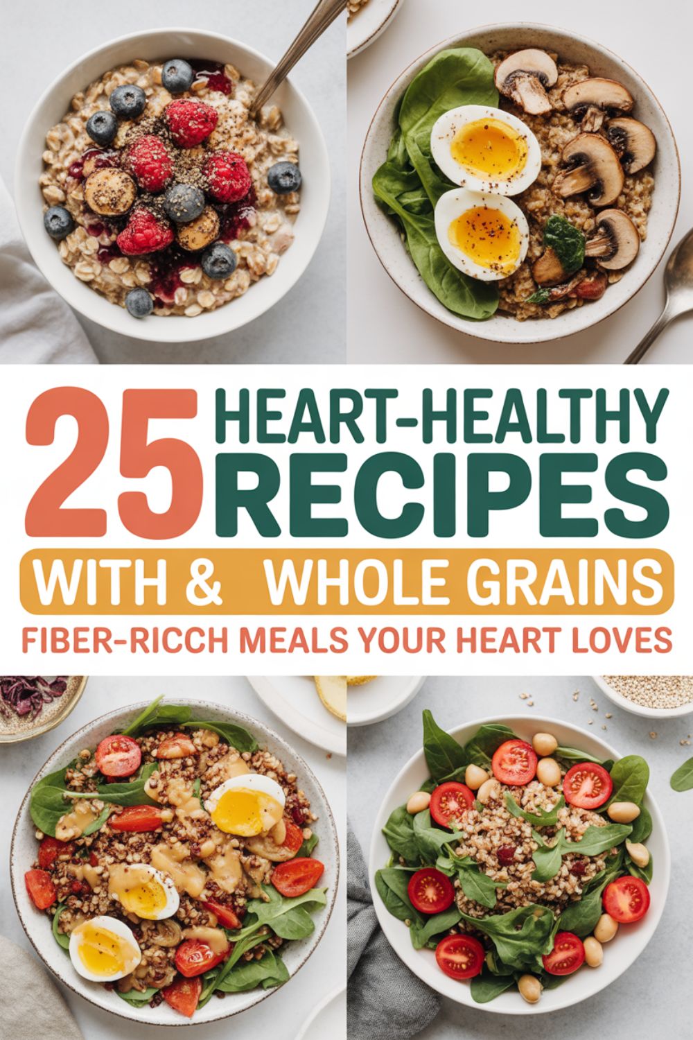 25 Heart Healthy Recipes with Oats Whole Grains