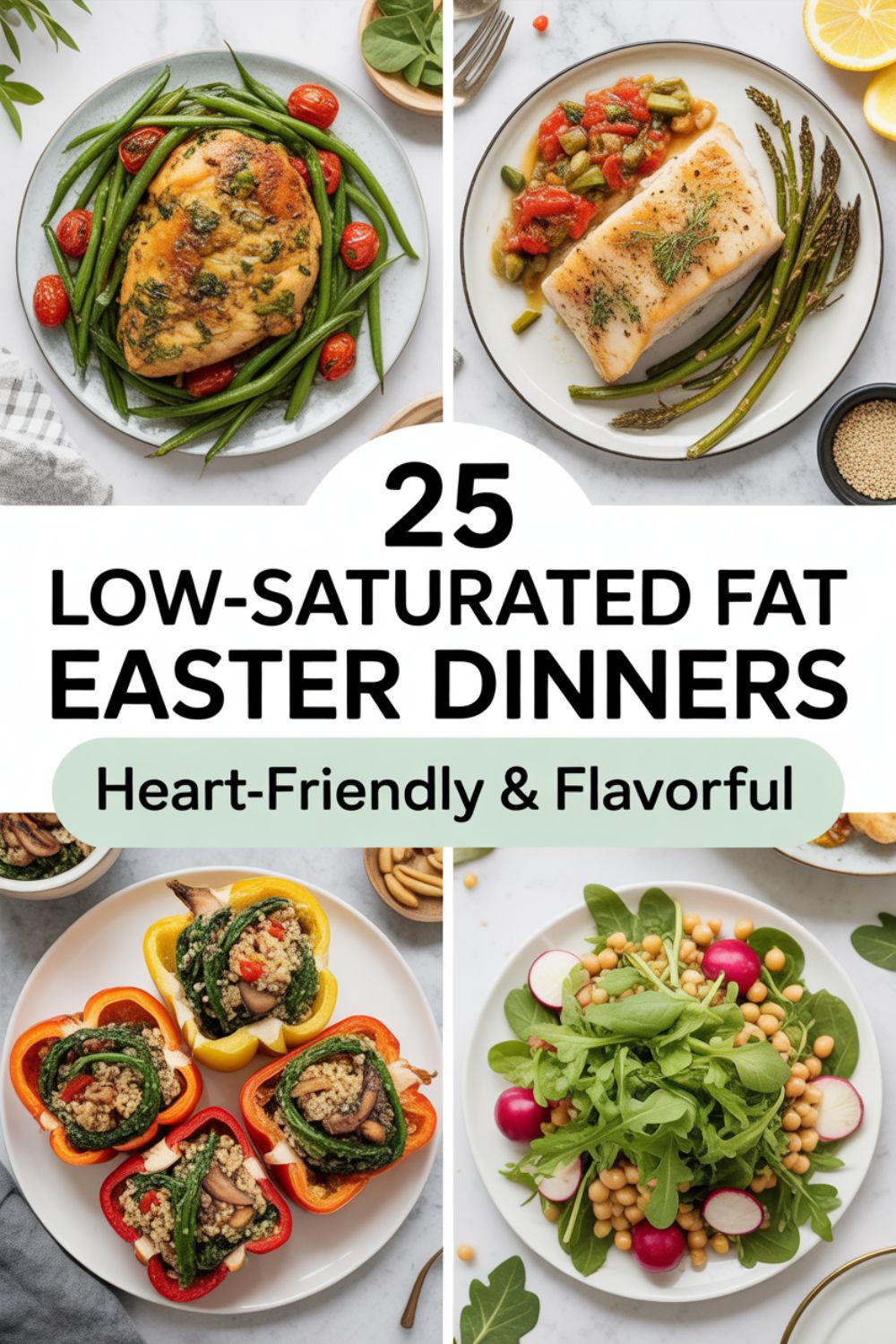 25 Low Saturated Fat Easter Dinners