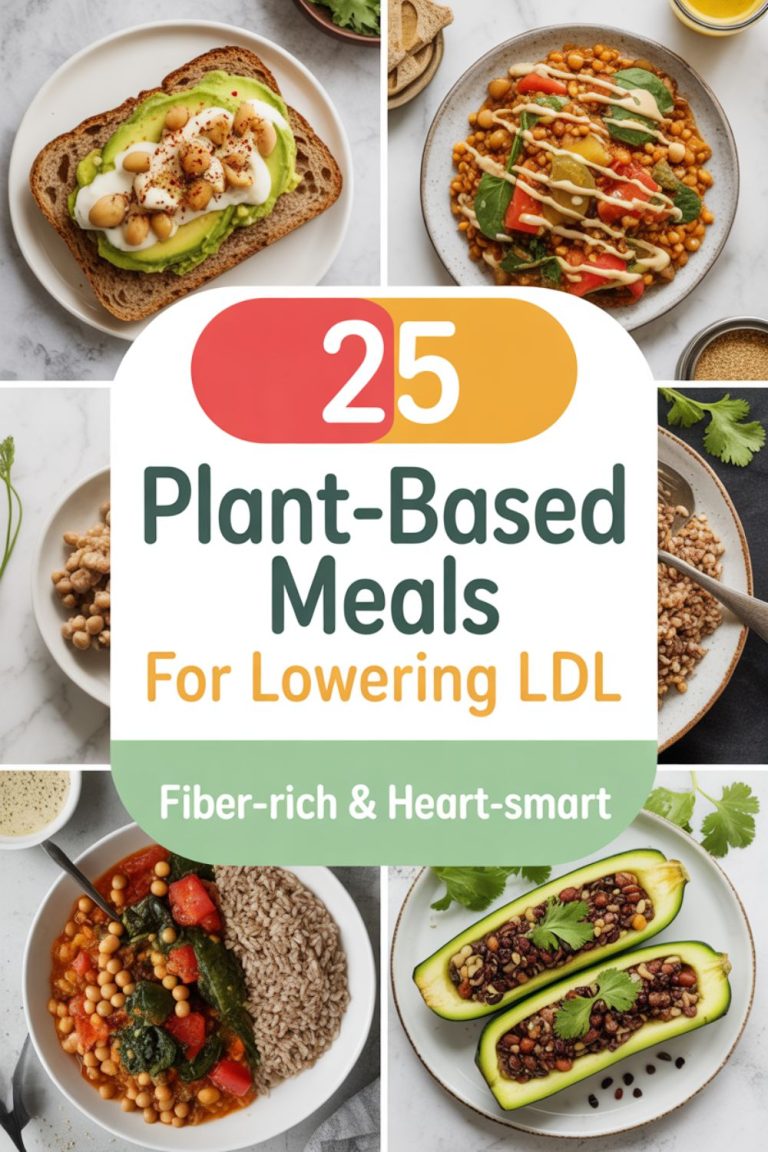 25 Plant-Based Meals for Lowering LDL That Actually Taste Amazing