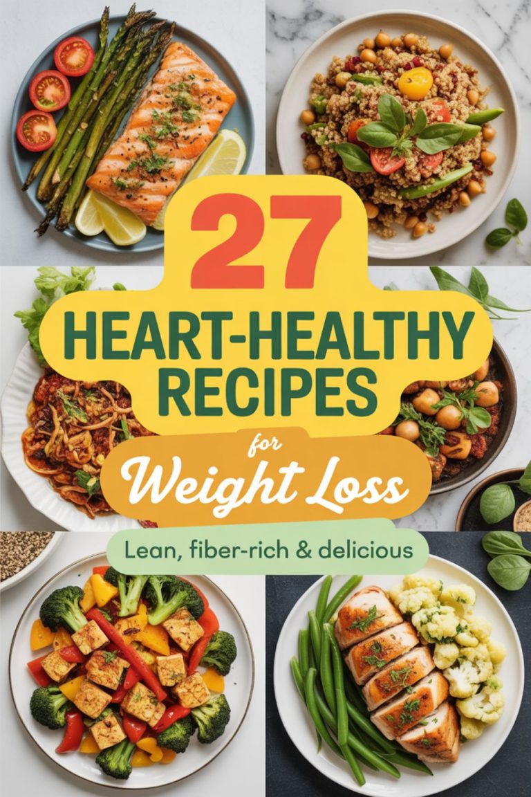 27 Heart-Healthy Recipes for Weight Loss That Actually Taste Good